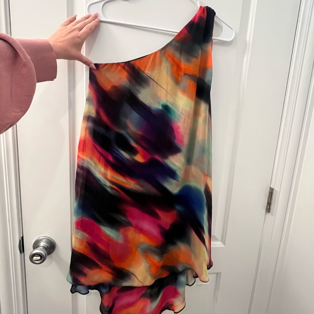 ASOS Vibrant One-Shoulder Dress